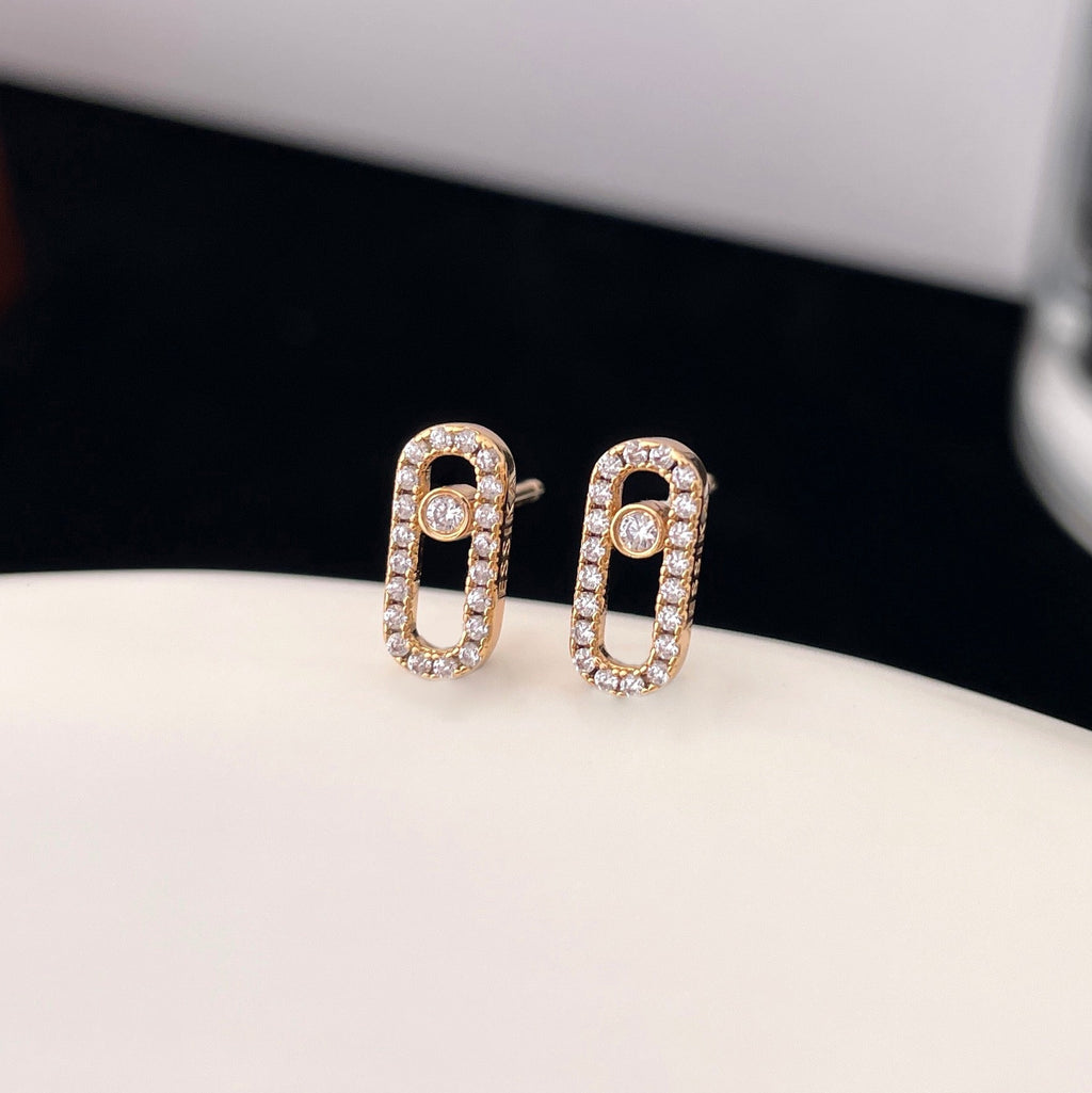 CHAUMET MOVE UNO DIAMOND SMALL EARRINGS