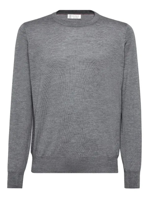 Brunello Cucinelli cashmere-blend crew-neck jumper