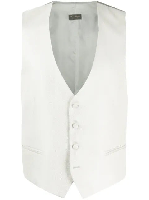Dell'oglio V-neck silk waistcoat