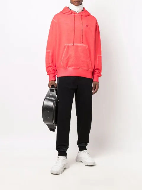 Helmut Lang embroidered-logo hoodie