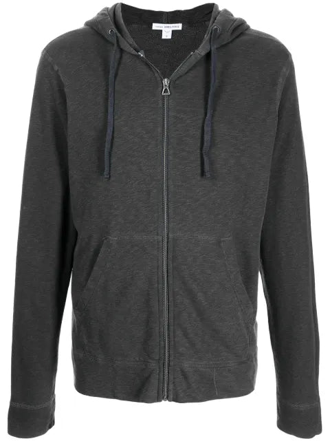 James Perse zipped-up fleece hoodie