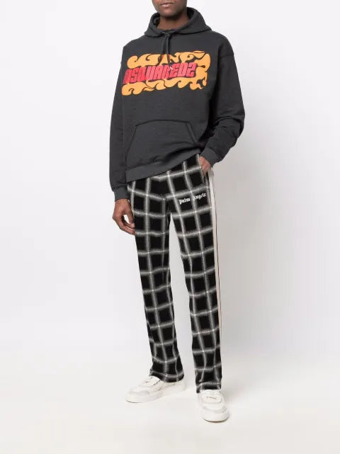 DSQUARED2 logo-print relaxed hoodie