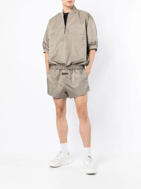 FEAR OF GOD ESSENTIALS half-zip short-sleeve techical pullover