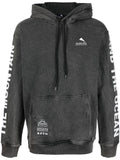 Mauna Kea bleached-effect logo print hoodie