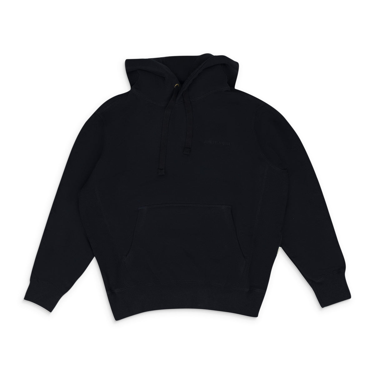 Black Tonal Logo Hoodie