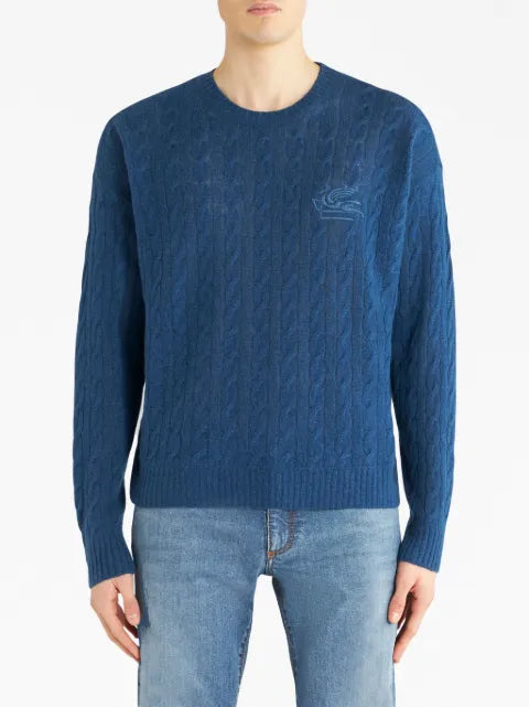 ETRO cable-knit cashmere jumper