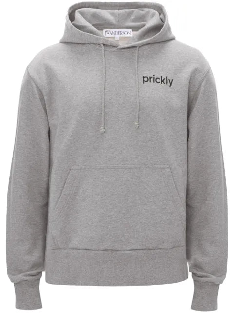 JW Anderson Prickly slogan-print hoodie