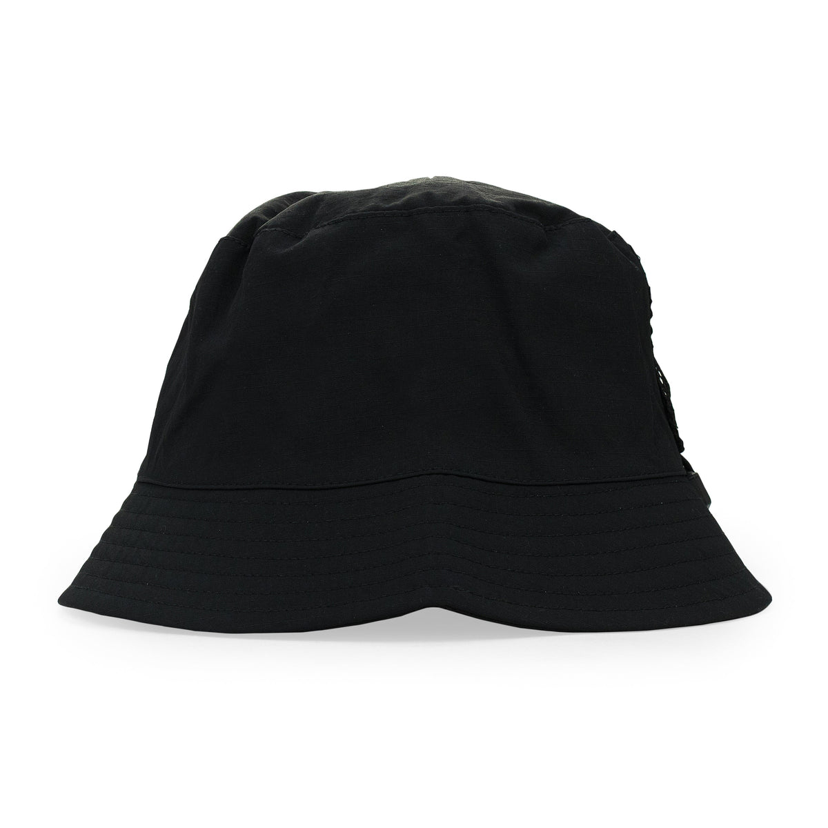 BLACK MESH POCKET BUCKET HAT