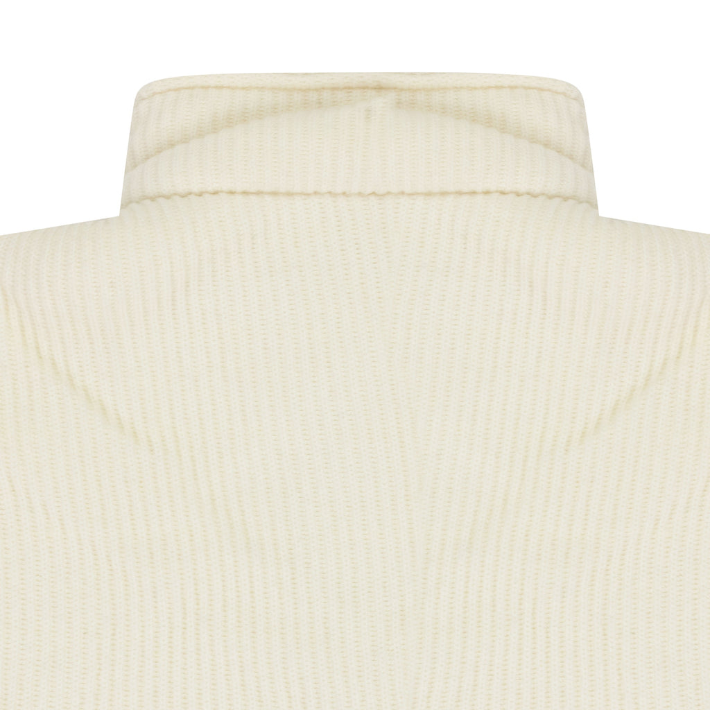 IVORY PUFFED RUGBY BUTTON-DOWN SHIRT