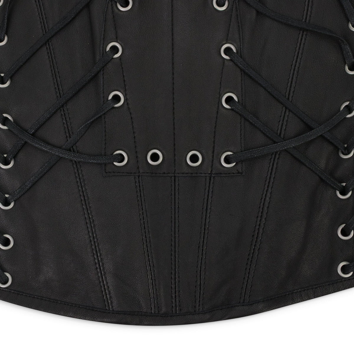 BLACK WINDOW LONGLINE CORSET