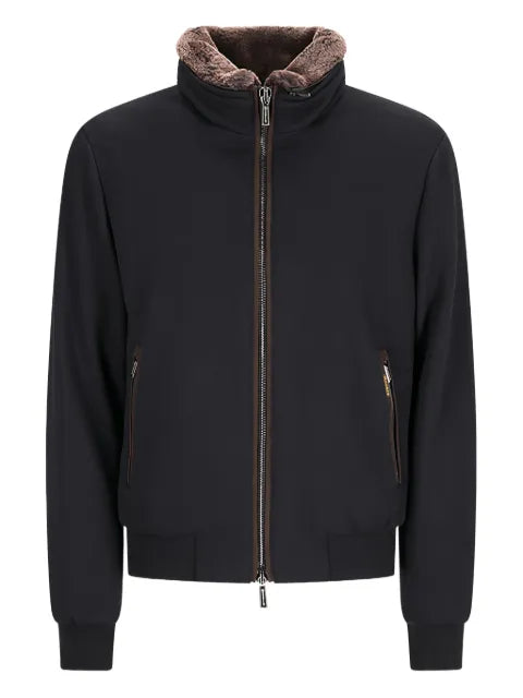 Moorer Bellati fleece-lined bomber jacket