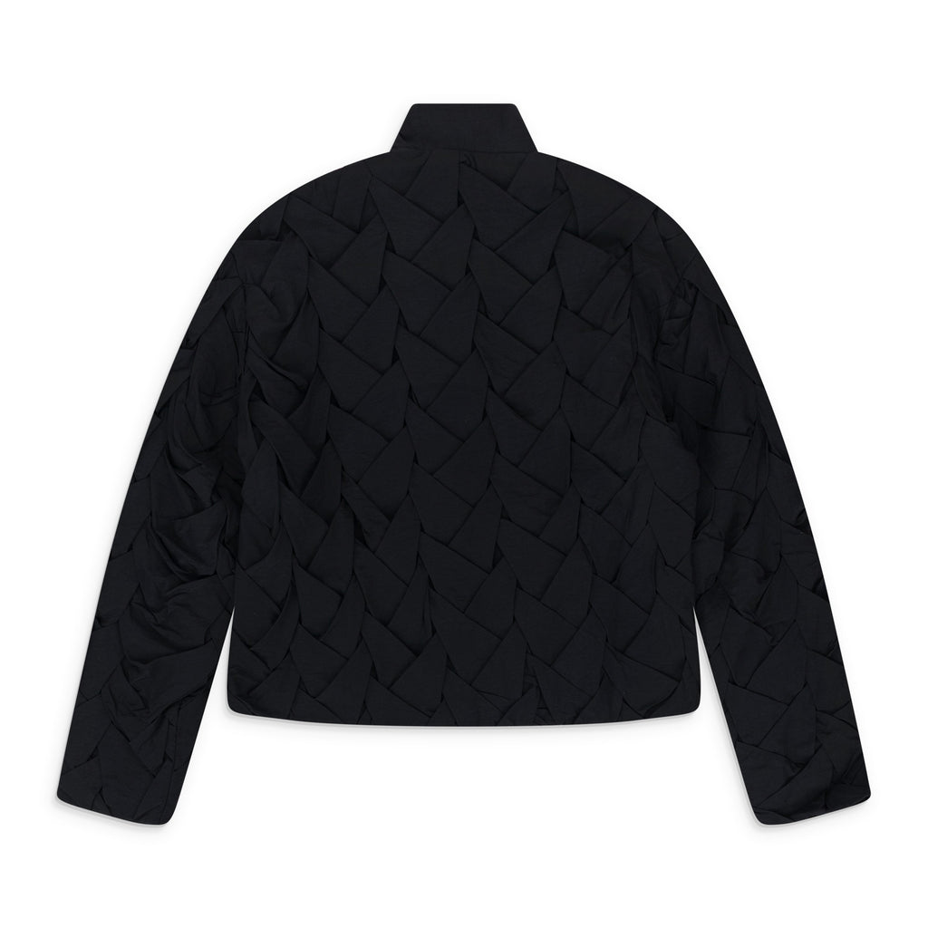 Black Woven Nylon Jacket