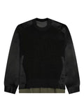 sacai panelled sweatshirt