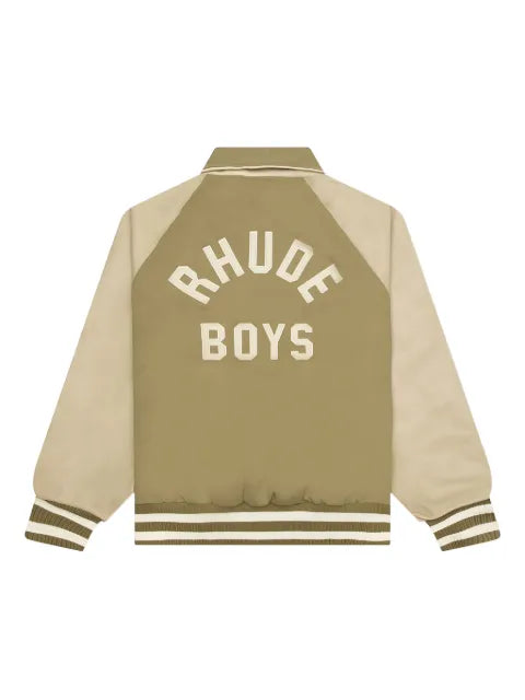 RHUDE logo-appliqué bomber jacket