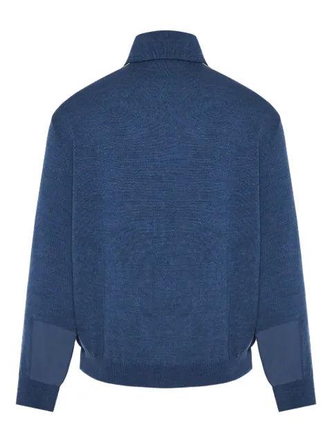 Paul & Shark zip-fastening contrast-panel sweater