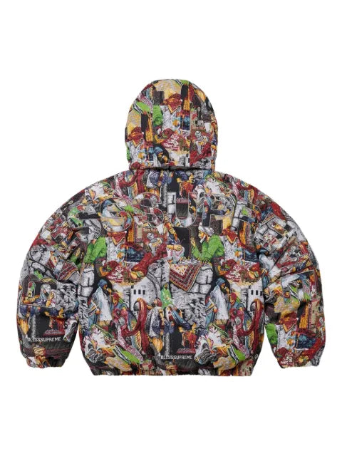 Supreme x Bless Tapestry puffer jacket