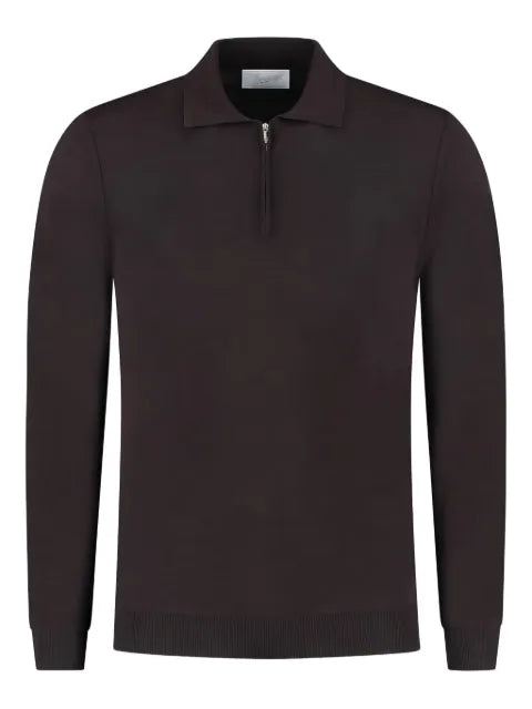 Marco Pescarolo half-zip polo-neck sweater