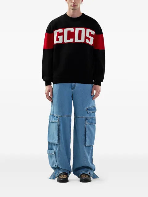 GCDS logo-embellishment sweatshirt