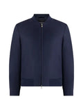 Manière De Voir Sami in navy tailored bomber jacket