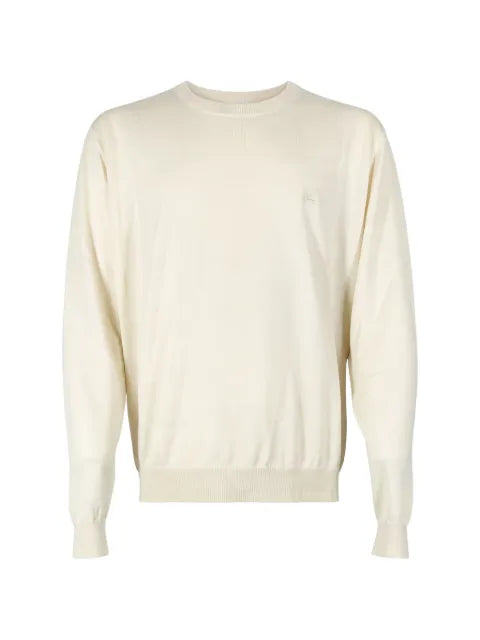 ETRO embroidered-logo crew-neck sweater