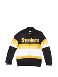 Mitchell & Ness NFL "Pittsburgh Steelers" stripe full-zip sweater