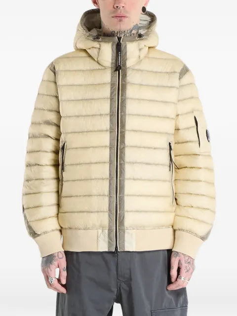 C.P. Company hooded puffer bomber jacket