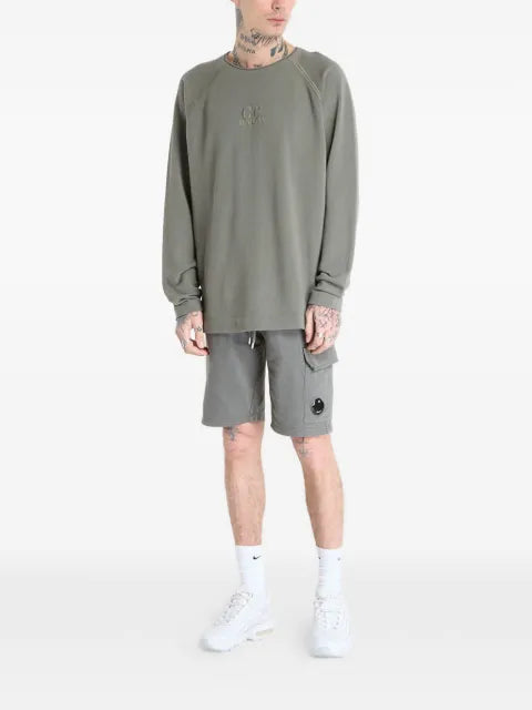 C.P. Company pigment-dyed mock-neck sweatshirt