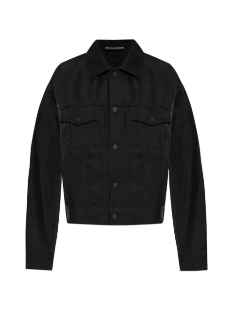 FEAR OF GOD ESSENTIALS logo-patch shirt jacket
