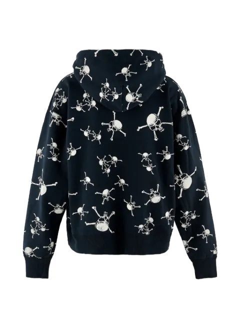 SAINT MXXXXXX skull-print hoodie