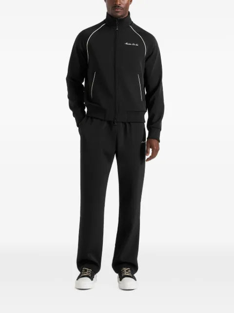 Manière De Voir signature piped track jacket black