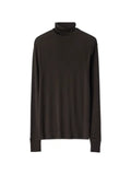 LEMAIRE stand-collar top in wool and silk jersey