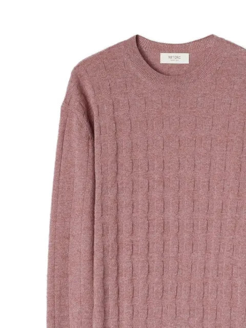 RETORI check-pattern cashmere sweater