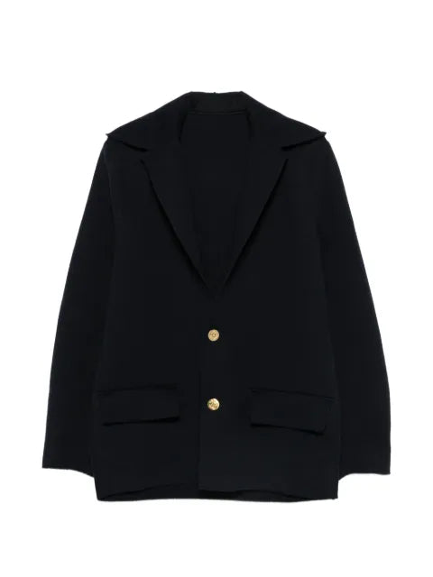 sacai hooded gold-tone button blazer
