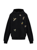 Balmain appliqué-embellished cotton hoodie