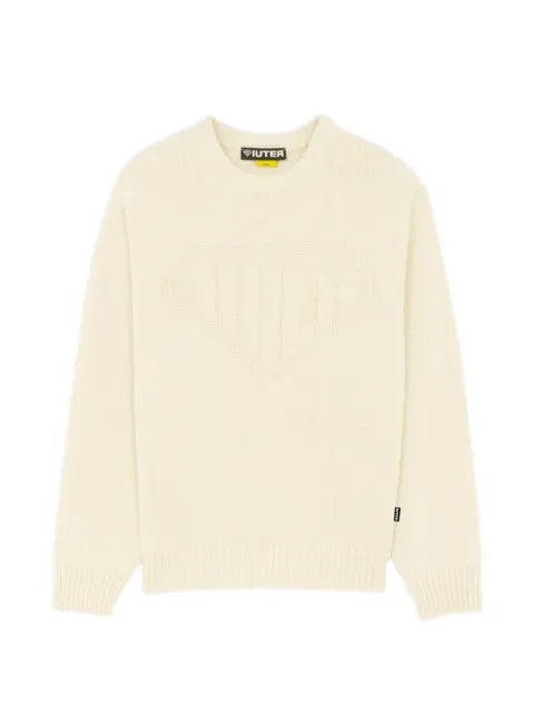 IUTER Links logo-knit sweater