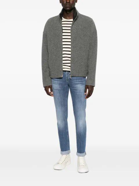 DONDUP zip-up high-neck jacket