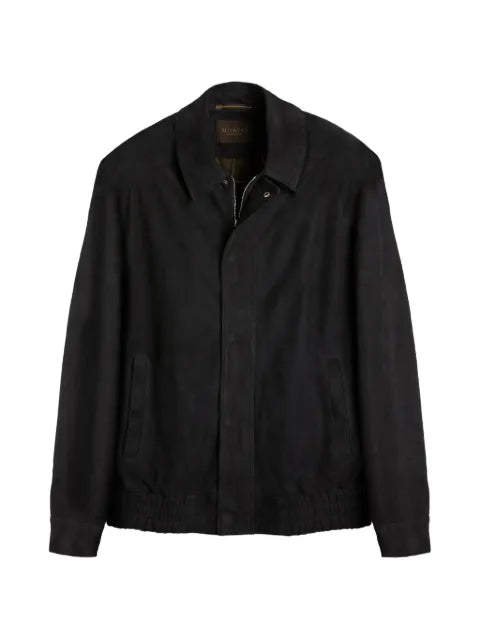 slowear Montedoro suede bomber jacket