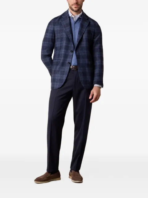 Brooks Brothers two-button glen plaid blazer