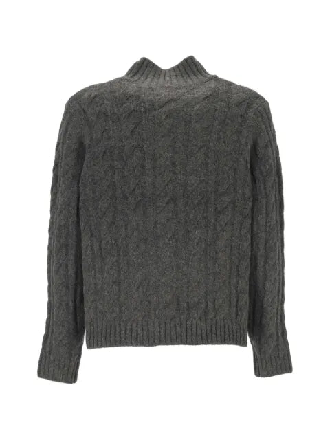 KEELING cable-knit mock-neck sweater
