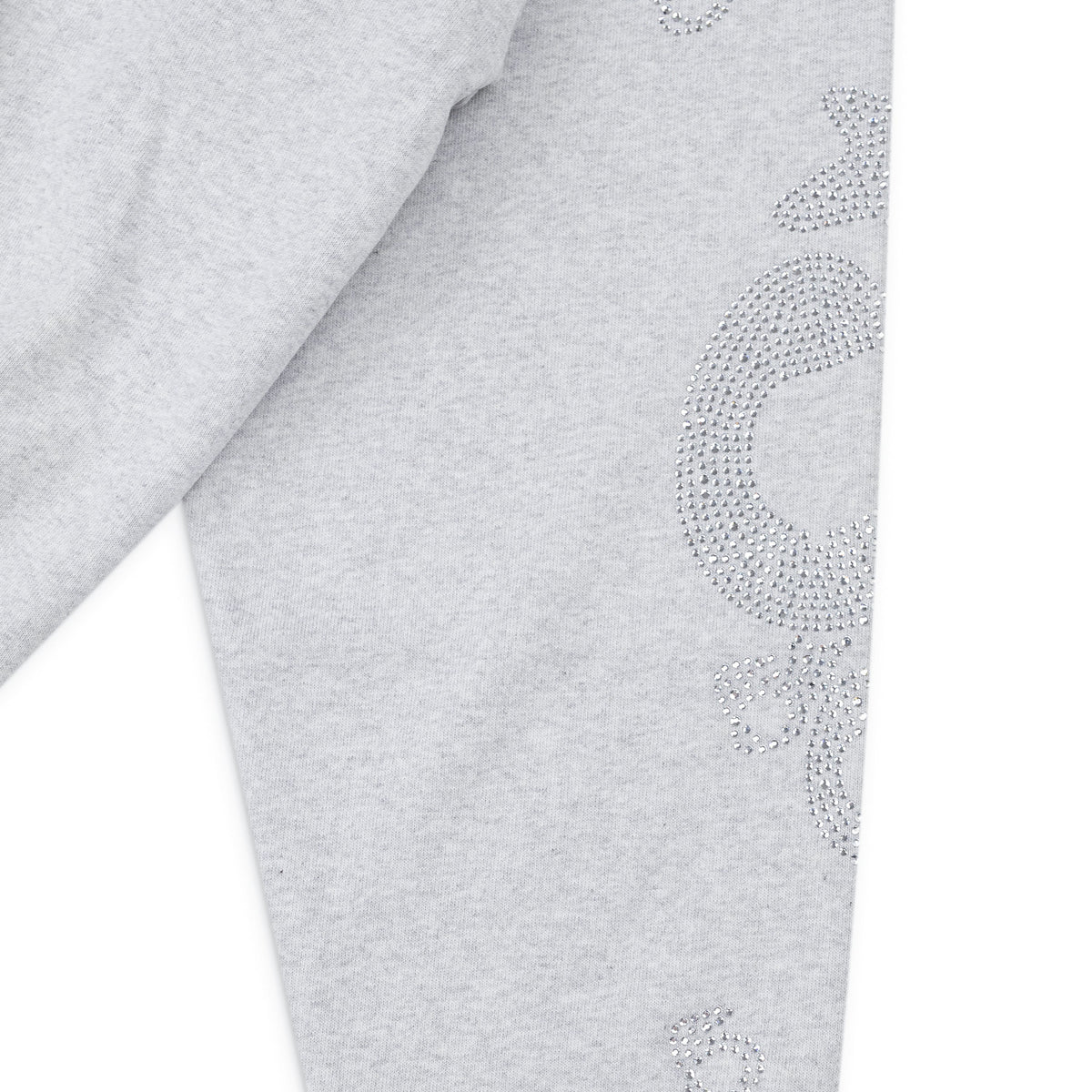 Grey Rhinestone Beluga Hoodie