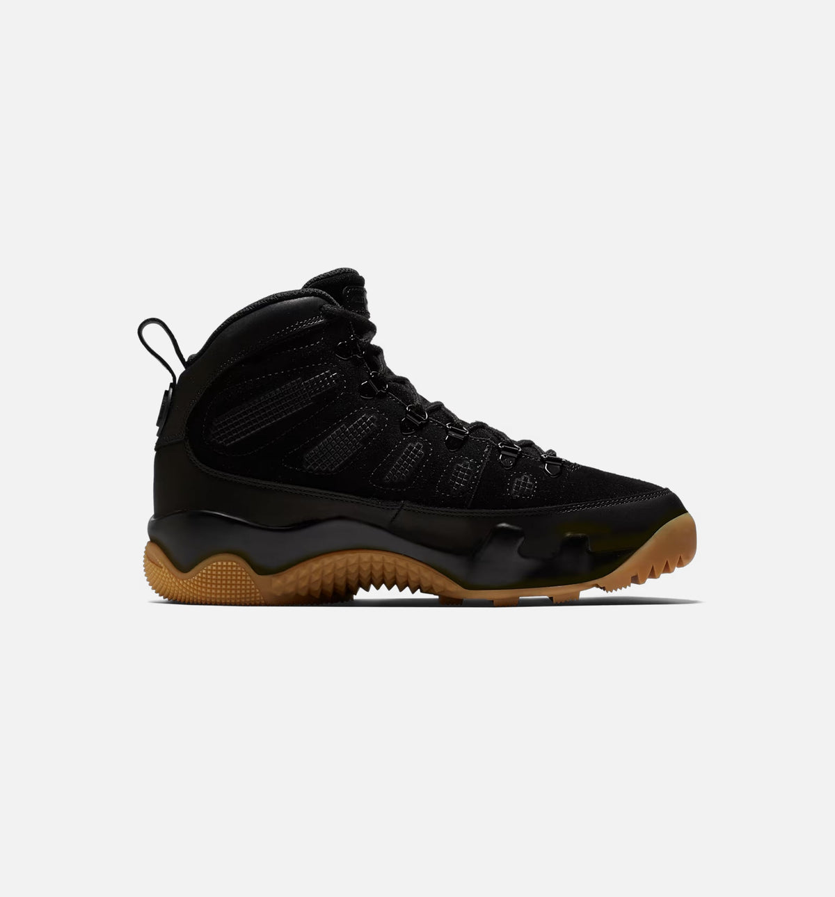 Air Jordan 9 Retro Men's Lifestyle Boots - Black/Black Gum Light Brown