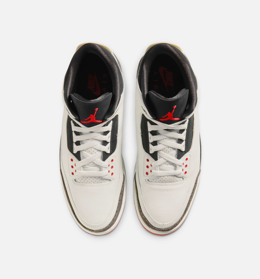 Air Jordan 3 Retro Sail & University Red – Men's Lifestyle Shoe | Sail/Black/University Red/Pale Ivory