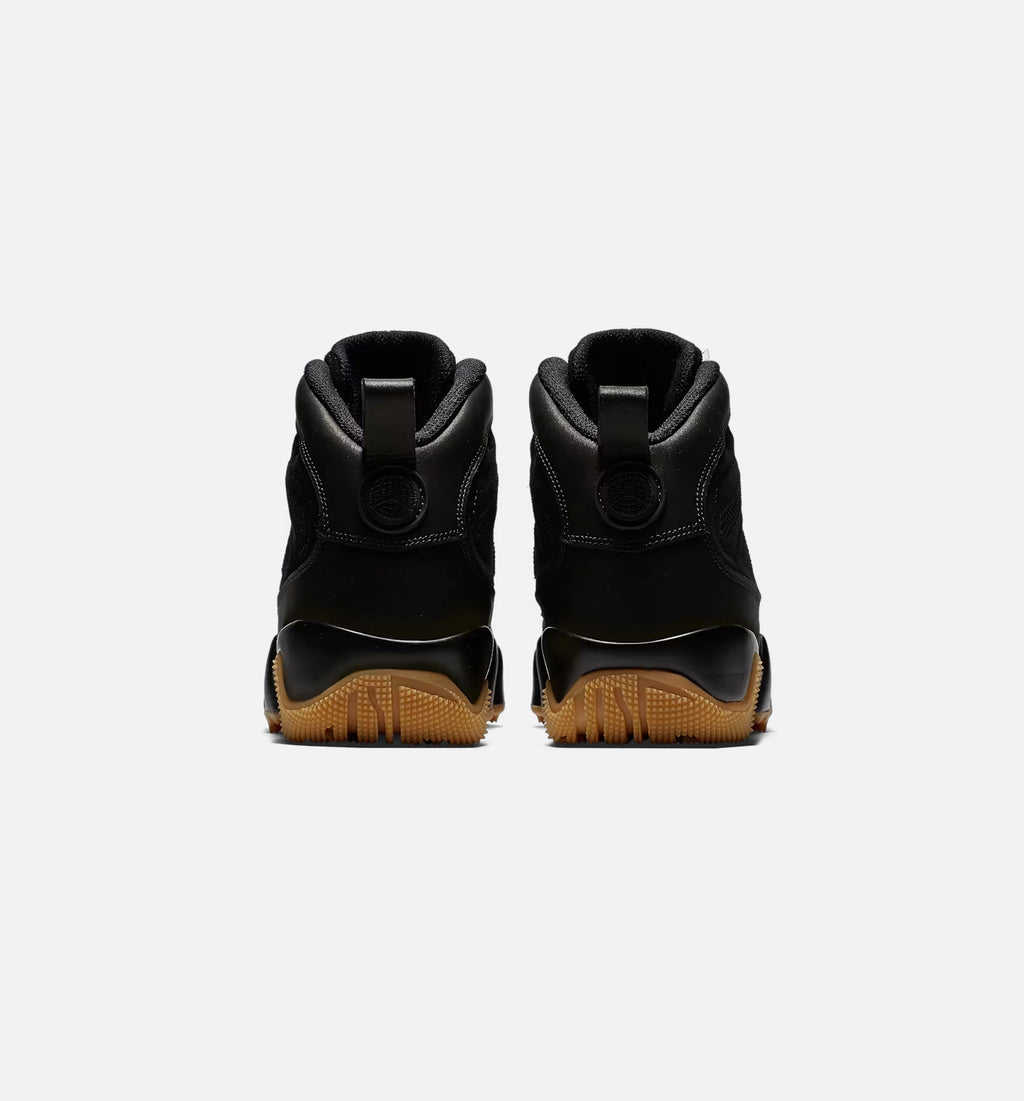Air Jordan 9 Retro Men's Lifestyle Boots - Black/Black Gum Light Brown