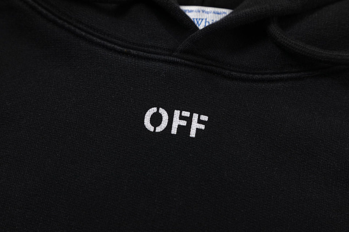 Off-White Colorful Figure Painting Graphic Washed Hoodie