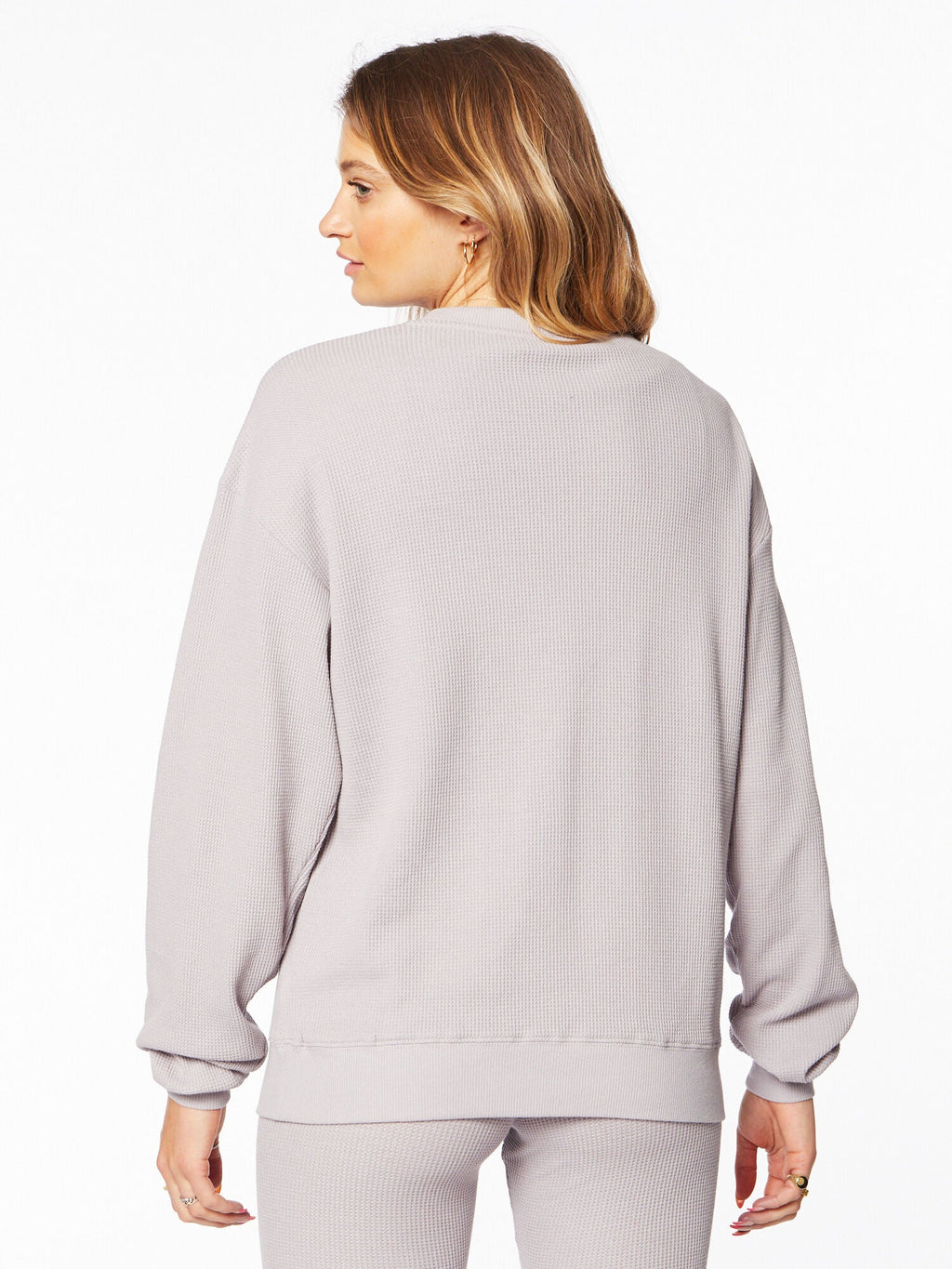 THERMAL BOYFRIEND SWEATSHIRT