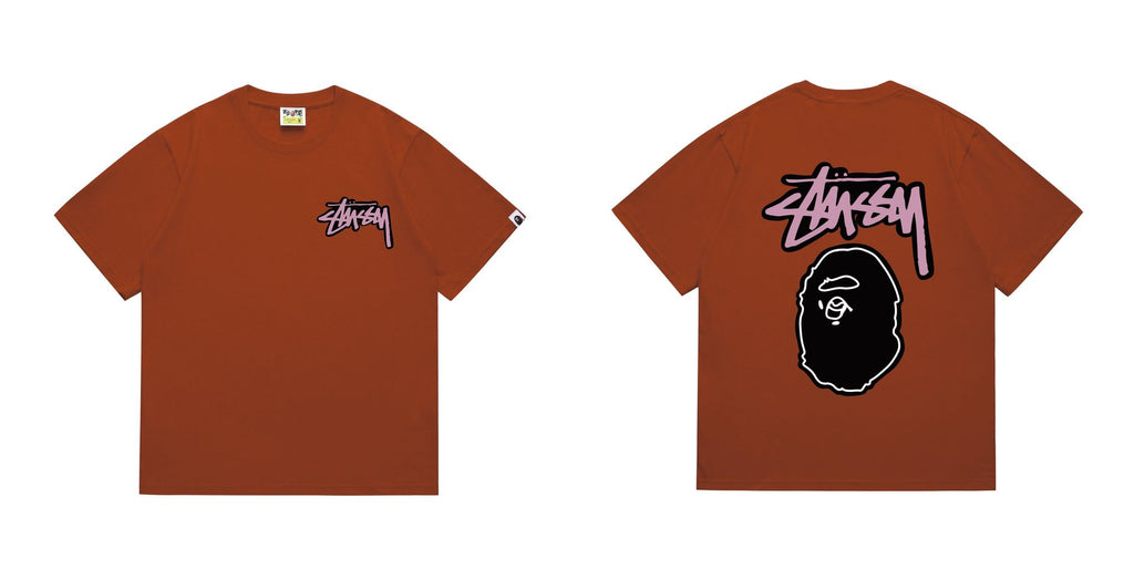 BAPE Dark-Face Graffiti Graphic T-Shirt