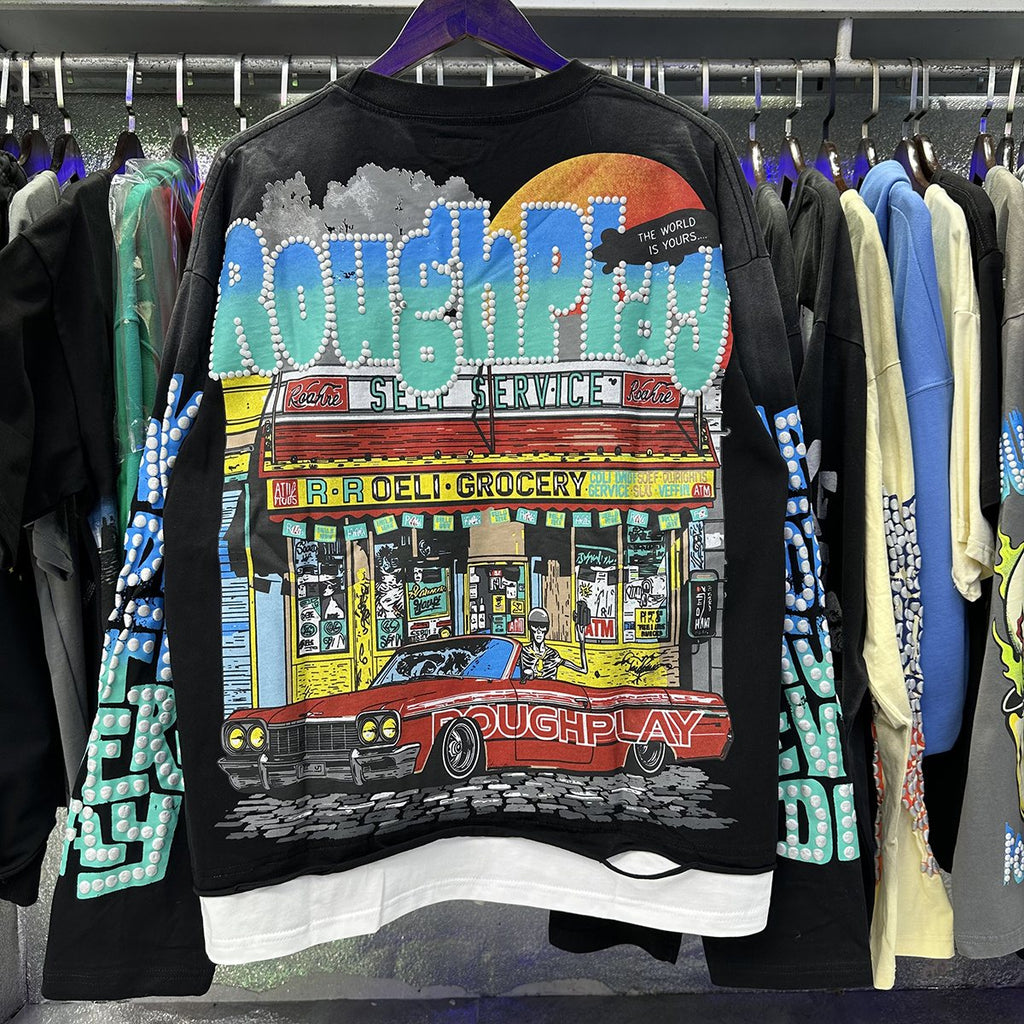 Rough Play Bodega Graphic Long-Sleeve T-Shirt