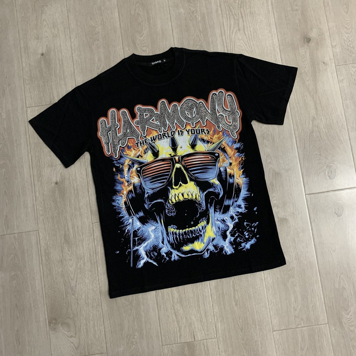 HARMONY Skull Graphic Short-Sleeve T-Shirt