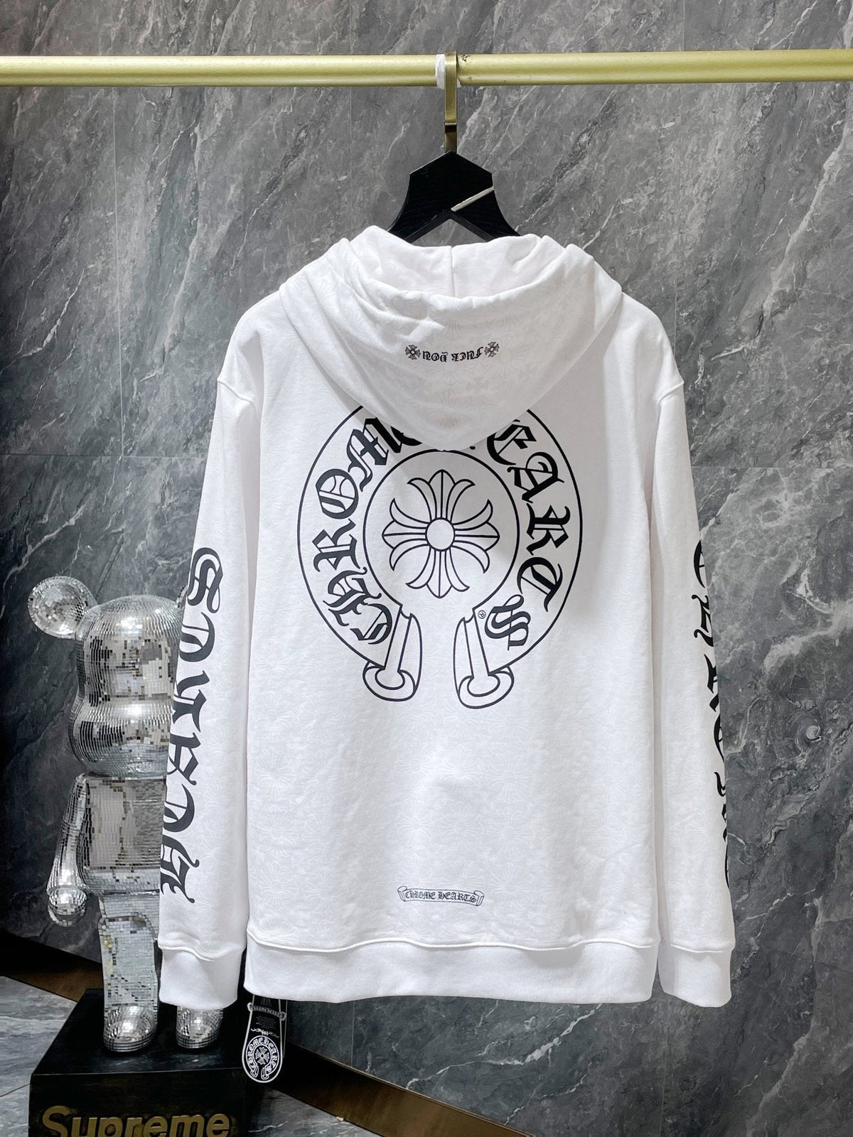 Chrome Hearts Floral Horseshoe Graphic Hoodie
