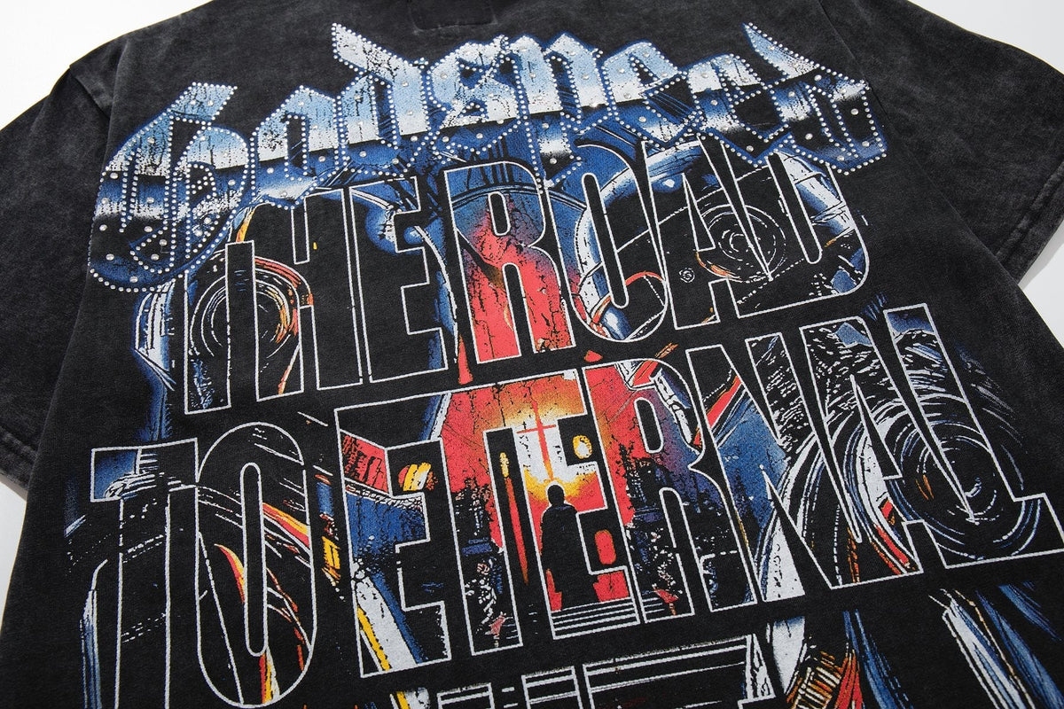 MAJESTIK Astronaut Graphic Short-Sleeve T-Shirt